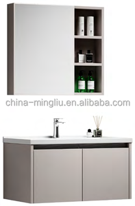 <span class=keywords><strong>Mueble</strong></span> <span class=keywords><strong>de</strong></span> <span class=keywords><strong>Baño</strong></span> Moderno con Lavabo <span class=keywords><strong>de</strong></span> Cerámica, Espejo Iluminado y Gabinete <span class=keywords><strong>de</strong></span> Pared <span class=keywords><strong>para</strong></span> Hotel - Product Image 6