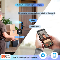 Cerradura Inteligente con Huella Dactilar en Varios Idiomas, Cerradura Digital con Cámara, Entrada sin Llave, Control por Aplicación Tuya, Cerradura Eléctrica para Puerta