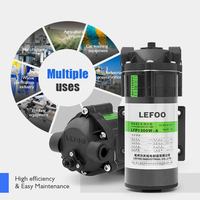 Pompa Reverse Osmosis LEFOO Handal Rendah Kebisingan 24V DC 3000ml/menit Pompa Booster RO Pompa Tekanan Air untuk Dispenser Air