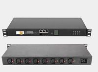 Gros Pdu 3 Phase Pdu 415V 63A 12port C19 2M Cordon D'alimentation Et Moniteur Télécommande Rack Mètres