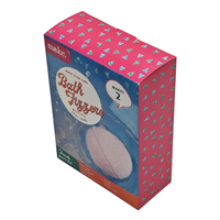 Boîtes d'emballage personnalisées en carton rose recyclé et écologique pour bombes de bain, bombes de douche et sels de bain, recyclables