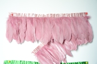 Noir couture tissu ruban plume d'oie frange garniture pour bricolage artisanat vêtements robe Costume chapeau accessoire fête décor à la maison
