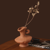 Vase en céramique TONFO, style Wabi-Sabi, moderne, pour la maison, le salon, décoration rétro, art de bureau
