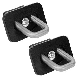 Cargo Control D Ring Tie <b>Down</b> Anchors Black 2 Pack For Truck Bed Trailer Hitches - Product Image 1