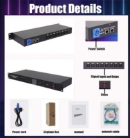 Nouveau amplificateur de distributeur de Signal PORTABLE Sailwin 8 ports DMX ARTNET ETHERNET pour luminaires de scène et de piste de danse