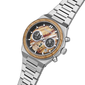 Montre chronographe sportive élégante à quartz avec étanchéité 5 ATM et verre minéral pour une utilisation quotidienne en extérieur - Product Image 3