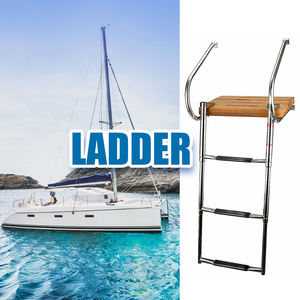 Yacht <span class=keywords><strong>en</strong></span> acier inoxydable de haute qualité avec mains courantes plate-forme de <span class=keywords><strong>piscine</strong></span> échelle de bateau marin télescopique - Product Image 5