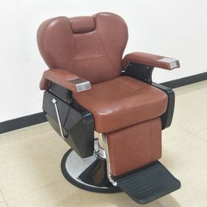 Chaise de Barbier Professionnelle Pliante en Cuir PU Noir et Or Vintage, Légère, Rotation à 360 Degrés, pour Salon - Offre Spéciale - Product Image 3