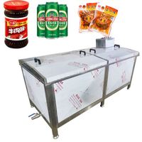 Petite machine de pasteurisation en acier inoxydable pour bouteilles de lait, vin, huile d'olive, jus et pâte de tomate