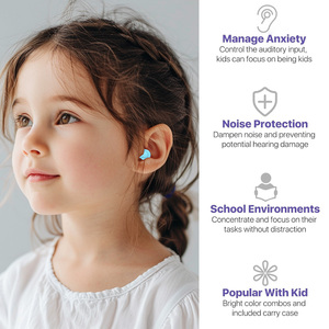 Child Noise Cancelling Headphones Adjustable Earplugs Safety Reusable Sleeping Silicone Kid Ear <b>Plugs</b> - Product Image 2