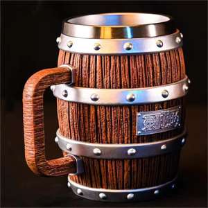 Nouvelle Tasse en Résine 1 Pièce MCA14, Gobelet à Bière Vintage en Résine, Tasse à Whisky en Acier Inoxydable Motif Dessin Animé pour Dîner en Famille - Product Image 3