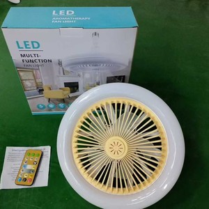 LED Aromatherapy Fan <b>Light</b> E27 <b>Ceiling</b> Mount <b>Remote</b> <b>Control</b> Flush Mount Plastic Body AC Motor 3 Colors - Product Image 3
