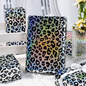 Holographic Leopard Print Wrapping Paper Roll 17 In X 32.8 Ft Shiny Silver Gift <b>Wrap</b> For Birthday Baby Shower <b>Bridal</b> Shower - Product Image 5