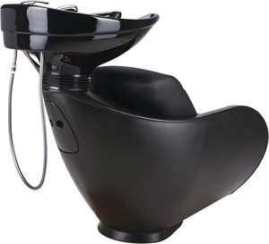 Silla de peluquería de diseño moderno AYALA Thomas con lavado inverso, lavabo de peluquería negro, silla de peluquería, silla de lavado - Product Image 6