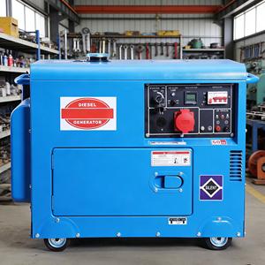 เครื่องกำเนิดไฟฟ้าดีเซลแบบพกพาขนาด 5KW 7KW 10KW 12KW ขายดีในแอฟริกา เงียบพิเศษ พร้อมตัวเลือกเชื้อเพลิงแก๊ส  โรงงานขายตรง 50hz/60hz - Product Image 1