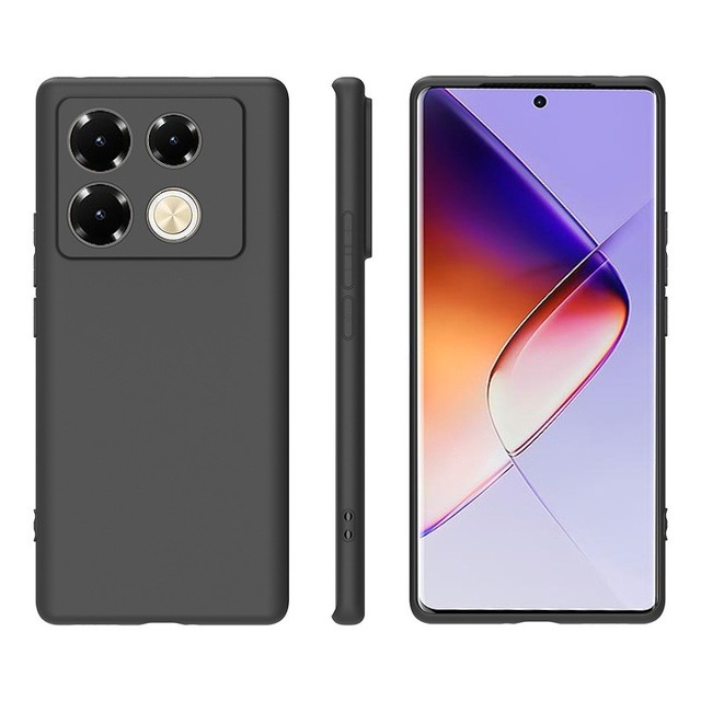 Soft Black TPU Phone Case Back Cover  for Infinix Note 60 Pro Ultra Edge Smart 20 10 9 HD Hot 60i 50i Plus GT 30 50s 50x 40s