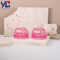 Pot vide en plastique Yuecai pour masque ou baume à lèvres, forme gâteau mignon, rose translucide, pour gommage des lèvres – Vente en gros