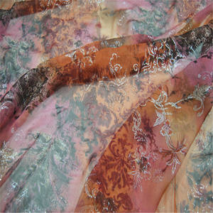 Vendita calda tradizionale grazioso tessuto metallico di seta <span class=keywords><strong>Lurex</strong></span> articoli pronti fiori grana chiara per camicia abito abbigliamento cinese - Product Image 4