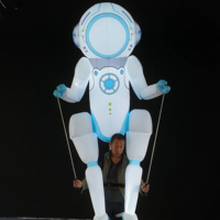 Costume de Marionnette Gonflable Géante d'Astronaute, Publicité Gonflable Durable sur le Thème de l'Espace pour Événements