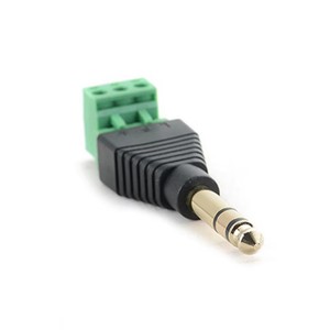 Enchufe de Audio estéreo a precio de fábrica, Conector de bloque de terminales de tornillo de 3 pines, adaptador DIY Balum de micrófono, enchufe hembra de 6,35mm - Product Image 5
