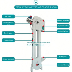 Hot Bán Mini Lúa Mì Bột Phễu Thép Không Gỉ 316 # Xô Thang Máy - Product Image 3