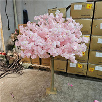 Arbre artificiel de fleurs de cerisier Sakura de 1,5 m, toucher réel, en soie, pour décoration intérieure et extérieure, mariage, écologique