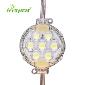 Toptan 1W 40mm çap su geçirmez LED nokta ışık kaynağı DMX512 piksel RGB LED nokta ışık açık cephe dekorasyon