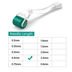 Etiqueta privada DRS192 Full Clear Medical Microneedling Mesoterapia Derma Roller 192 Rodillo de microagujas de acero inoxidable - Product Image 3