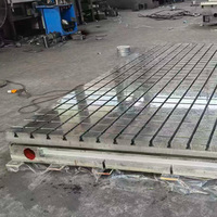 Plateforme en fonte sur mesure de haute précision avec rainures en T, surface en fonte rainurée, plaque de surface en fonte et équipement
