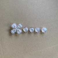 Bouton transparent WEIAI ABXY pour manette PS5, remplacement du bouton ABXY Dpad