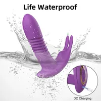 Stoßvibrator für Frauen APP-gesteuerter Rotierender Teleskop-Dildo Fernbedienung G-Punkt-Massage Klitoris-Stimulator Sexspielzeug für Frauen
