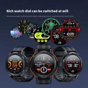 Hot C25 100+ Sports Watch 1 ATM Waterproof Watch Round Fitness Tracker BT Call Reloj Inteligente Sport 410mah ECG PPG Watch