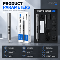 Kit de réparation de téléphone 57-en-1, jeu de tournevis de précision, tournevis électrique rechargeable, outils de levier, magnétiseur, étui de rangement USB-C