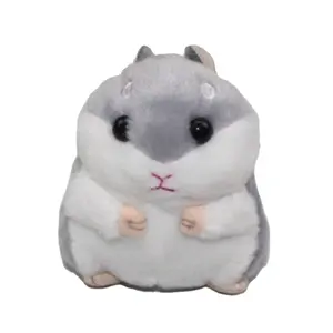 Toptan Hamster peluş anahtarlık doldurulmuş hayvanlar bebek anahtarlık peluş karikatür hayvan Charm kolye anahtarlık