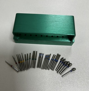 Juego de 30 piezas al por mayor de fresas dentales y accesorios, fresa de diamante de alta velocidad, pieza de mano manual de acero para <span class=keywords><strong>dentistas</strong></span> - Product Image 6