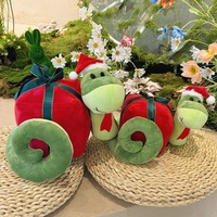 2024 gros sac de bonbons de noël serpent en peluche fabricant de jouets personnalisé doux peluche serpent peluche poupée pour les enfants