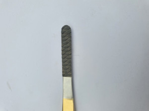 TC rasps สแตนเลสสตีลแบบแมนนวลสองด้านทำจากเงินและทองคุณภาพดี - Product Image 3