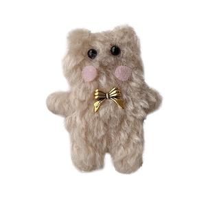 New Japanese style girly hair clip, <b>cute</b> plush cartoon rabbit hair clip, side <b>bear</b> hair clip, hair clip head accessory - Product Image 5