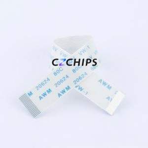 FFC-0.5-18P-100mm FFC Cable (Flexible Flat Cable) P=0.5mm Connector 18P 0.5mm 0.3mm Non-Inverting - Product Image 1