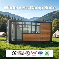 Conjunto de Oficina Modular en Contenedor Pre-fabricado con Sala de Reuniones Privada y Puerta de Aluminio con Aislamiento Térmico para Alquiler Comercial