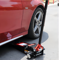 Gato hidráulico profesional de perfil bajo de 3 toneladas - Gato de suelo de alta resistencia para elevación de coches - Altura mínima de 73 mm