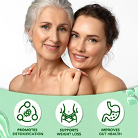 Hatmanlabs Booster de soutien du système immunitaire à base de plantes Gouttes liquides de chlorophylle aromatisées Supplément déodorant interne