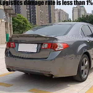 สปอยเลอร์สำหรับ Honda Spirior/Acura Tsx ปี 2009-2013 คาร์บอนไฟเบอร์เงา 100% ปีกหลังแบบสปอร์ต อุปกรณ์ตกแต่งชุดแต่ง - Product Image 2