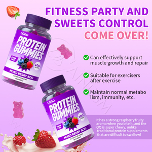 OEM Tùy Chỉnh Dịch Vụ Nhãn Hiệu Riêng Hỗn Hợp Berry Acai <span class=keywords><strong>Protein</strong></span> Cao Gummies 17G Whey Cô Lập Cho Cơ Bắp Phục Hồi Và Năng Lượng - Product Image 6