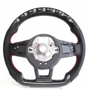 Accessori Auto Volante Personalizzato in Fibra di Carbonio con LED per Volkswagen VW <span class=keywords><strong>Golf</strong></span> <span class=keywords><strong>5</strong></span> MK6 MK7 MK8 Jetta Passat B8 <span class=keywords><strong>Polo</strong></span> Tiguan GTI - Product Image 4