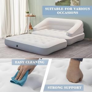 Sofá Cama Inflable, Colchón de Aire para Acampar, Sofá de Aire para Acampar al Aire Libre, Sofá Cama Extraíble con Material de Flocado - Product Image 4
