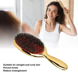 Nouvelle Conception Naturals – Brosse Démêlante Écologique à Plaques Colorées en Nylon et Poils de Sanglier pour Perruques et Extensions Capillaires - Product Image 4