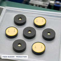 Buzzer piézoélectrique externe 22 mm 4 kHz 30 Vp-p 90 dB 5 mA Noir ABS Pas de broche 10 mm Alarme Minuterie Contrôle industriel