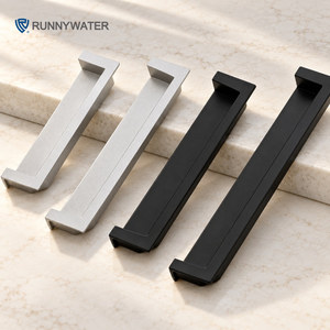 Minimalist Gardırop Görünmez Gömme Dolap Çekmece Kapı Kolu Gizli Mobilya Kulpları Mutfak Yatak Odası İçin - Product Image 2