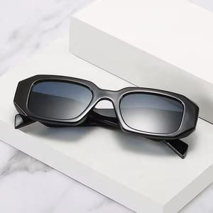 Luxury High Quality Polygon <b>Sunglasses</b> Small <b>Square</b> Frame Classic Design Fashionable Durable Lightweight Unisex Glasses Case - Product Image 2
